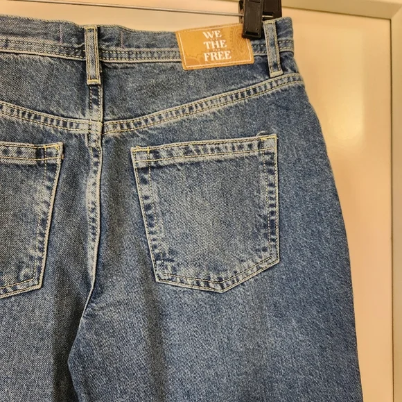 Free People We The Free Women's‎ Maggie Mid-Rise Straight Leg Blue Jeans 27 NWT - Picture 15 of 15